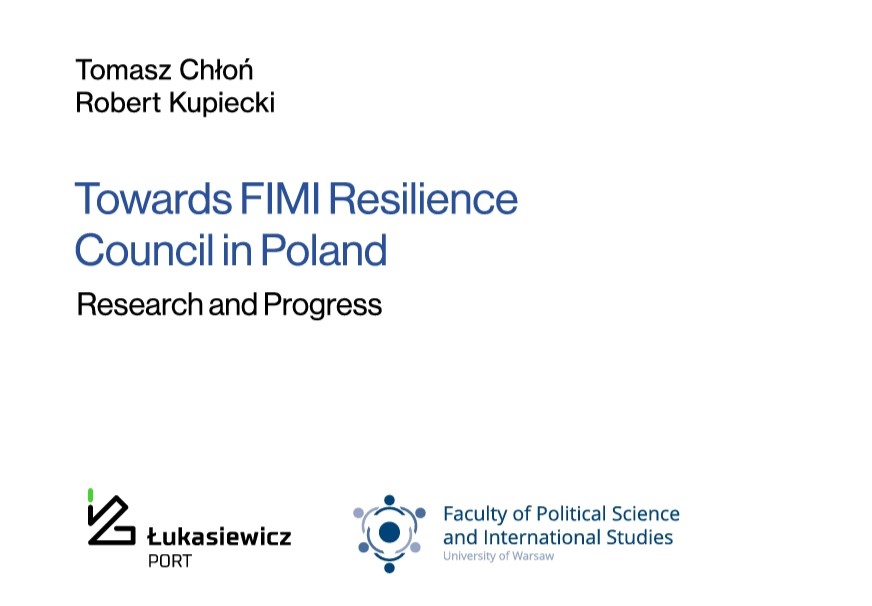 New publication: “Towards FIMI Resilience Council in Poland. Research and Progress”