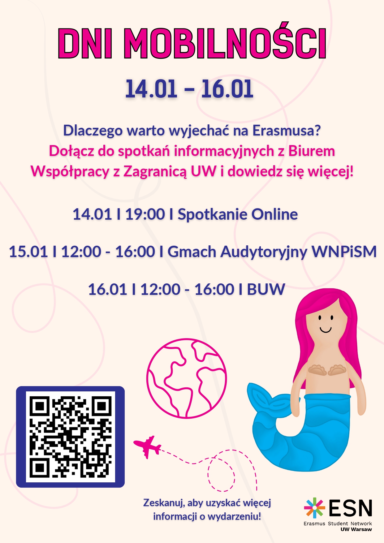 Dni Mobilności BWZ & ESN, 14-16.01.2026 r.