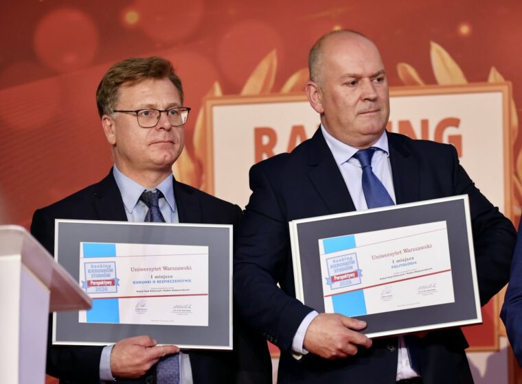 Programs conducted at the Faculty of Political Science and International Studies (WNPiSM) at the University of Warsaw are the best in Poland according to the “Perspektywy 2026” University Ranking!