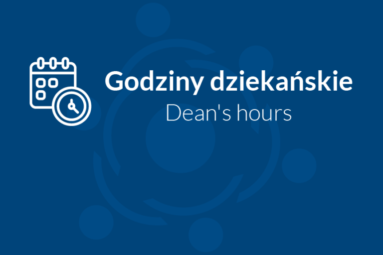 Zarządzenia nr 5/2026 KJD w sprawie godzin dziekańskich